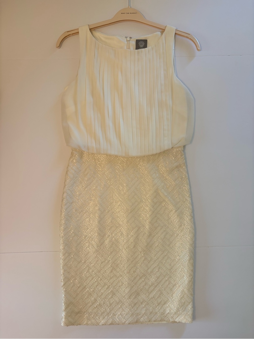 Kacey Montoya’s Closet | Vince Camuto Ivory Sequin Cocktail Dress